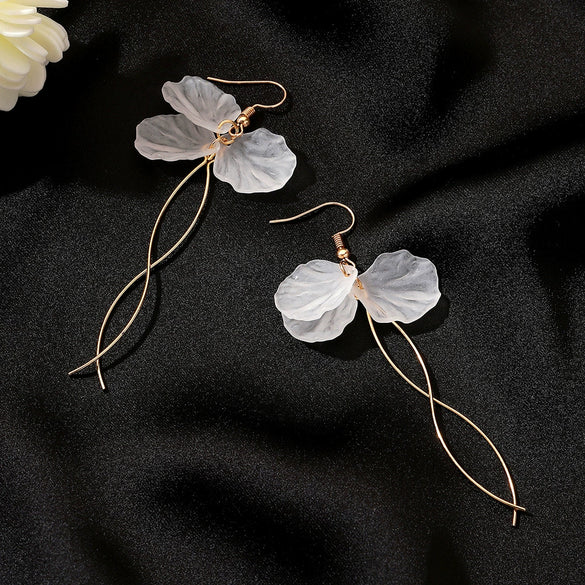 Wholesale Earrings Resin Flower Style Electroplating For Women