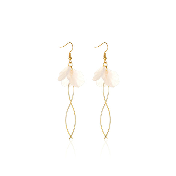 Wholesale Earrings Resin Flower Style Electroplating For Women