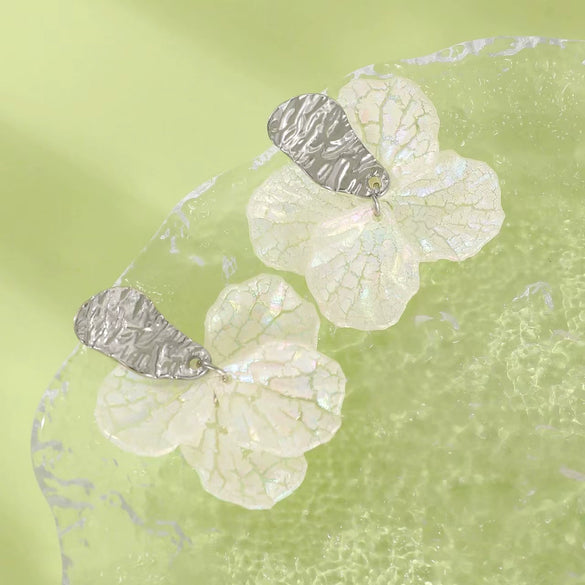 Wholesale Earrings Resin Shell Geometric Handmade Minimalist Women's