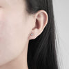 Wholesale Earrings S925 Silver Geometric Devil's Eye Electroplated