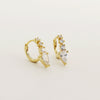 Wholesale Earrings S925 Silver Geometric Electroplated Light Luxury Style For Women
