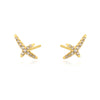 Wholesale Earrings S925 Silver Geometric Pattern Electroplated For Men And Women