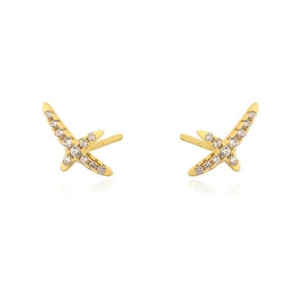 Wholesale Earrings S925 Silver Geometric Pattern Electroplated For Men And Women