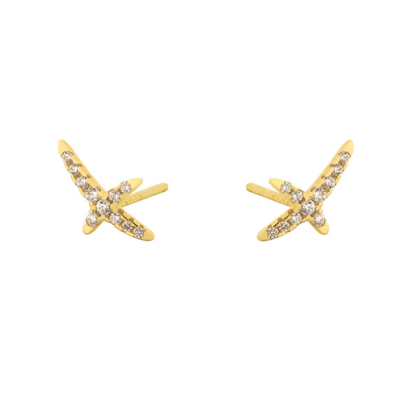 Wholesale Earrings S925 Silver Geometric Pattern Electroplated For Men And Women