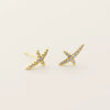 Wholesale Earrings S925 Silver Geometric Pattern Electroplated For Men And Women