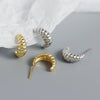 Wholesale Earrings S925 Silver Geometric Style Electroplated For Women