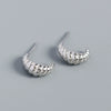 Wholesale Earrings S925 Silver Geometric Style Electroplated For Women