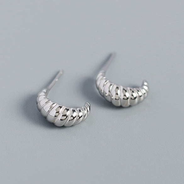 Wholesale Earrings S925 Silver Geometric Style Electroplated For Women