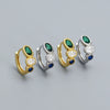 Wholesale Earrings S925 Silver Geometric Style Electroplated