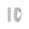 Wholesale Earrings S925 Silver Heavy Industry Inlaid Moissanite Geometric Style