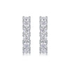 Wholesale Earrings S925 Silver Heavy Industry Inlaid Moissanite Geometric Style