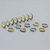 Wholesale Earrings S925 Silver Ins Style Geometric Mixed Color Diamond Inlaid For Women