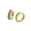 Wholesale Earrings S925 Silver Ins Style Geometric Mixed Color Diamond Inlaid For Women