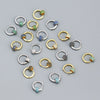 Wholesale Earrings S925 Silver Minimalist Rotating Beads Geometric Electroplated