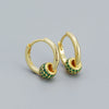 Wholesale Earrings S925 Silver Minimalist Rotating Beads Geometric Electroplated