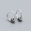 Wholesale Earrings S925 Silver Minimalist Rotating Beads Geometric Electroplated