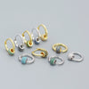 Wholesale Earrings S925 Silver Minimalist Rotating Beads Geometric Electroplated