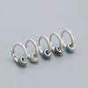 Wholesale Earrings S925 Silver Minimalist Rotating Beads Geometric Electroplated