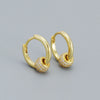 Wholesale Earrings S925 Silver Minimalist Rotating Beads Geometric Electroplated