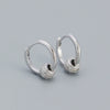 Wholesale Earrings S925 Silver Minimalist Rotating Beads Geometric Electroplated