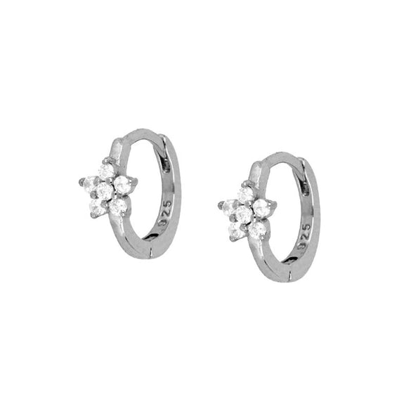 Wholesale Earrings S925 Silver Needle Copper Geometric Star Flower Design Electroplated