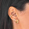 Wholesale Earrings S925 Silver Needle Copper Geometric Star Flower Design Electroplated
