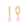 Wholesale Earrings S925 Silver Needle Geometric Water Drop Zirconia French Ear Buckle For Women