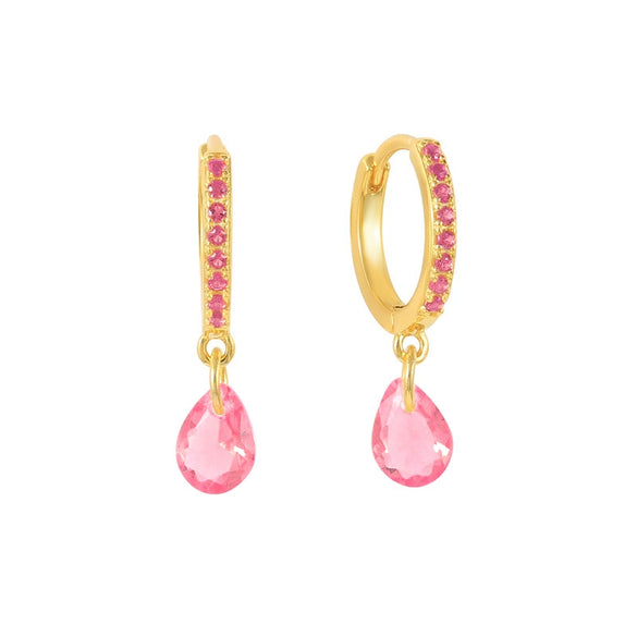 Wholesale Earrings S925 Silver Needle Geometric Water Drop Zirconia French Ear Buckle For Women