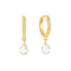 Wholesale Earrings S925 Silver Needle Geometric Water Drop Zirconia French Ear Buckle For Women