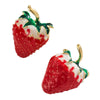 Wholesale Earrings S925 Silver Retro Strawberry Insect Flower Imitation Pearl Electroplated Design For Women