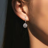 Wholesale Earrings S925 Silver Versatile Geometric Set With Diamonds For Women