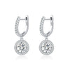 Wholesale Earrings S925 Silver Versatile Geometric Set With Diamonds For Women