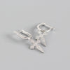 Wholesale Earrings S925 Sterling Silver Baroque Cross Geometric Electroplating Design For Women
