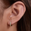 Wholesale Earrings S925 Sterling Silver Classic Diamond Geometric Style For Women