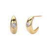 Wholesale Earrings S925 Sterling Silver Cshaped Inlaid Zircon Love Style