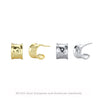 Wholesale Earrings S925 Sterling Silver Exaggerated Retro Cshaped Geometric Electroplated