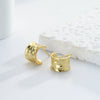 Wholesale Earrings S925 Sterling Silver Exaggerated Retro Cshaped Geometric Electroplated
