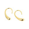 Wholesale Earrings S925 Sterling Silver Geometric Arc Drop Shaped Electroplated