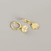 Wholesale Earrings S925 Sterling Silver Geometric Baroque Style Peace Logo For Women