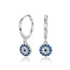 Wholesale Earrings S925 Sterling Silver Geometric Devil's Eye Fashion Temperament Ear Jewelry