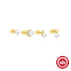 Wholesale Earrings S925 Sterling Silver Geometric Electroplated For Women
