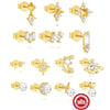 Wholesale Earrings S925 Sterling Silver Geometric Electroplated For Women