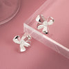 Wholesale Earrings S925 Sterling Silver Geometric Electroplating Flower Design