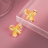 Wholesale Earrings S925 Sterling Silver Geometric Electroplating Flower Design