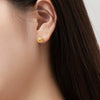 Wholesale Earrings S925 Sterling Silver Geometric Light Luxury Highgrade Zircon Inlay