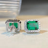 Wholesale Earrings S925 Sterling Silver Geometric Rectangle Electroplating For Women