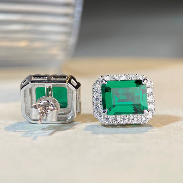 Wholesale Earrings S925 Sterling Silver Geometric Rectangle Electroplating For Women