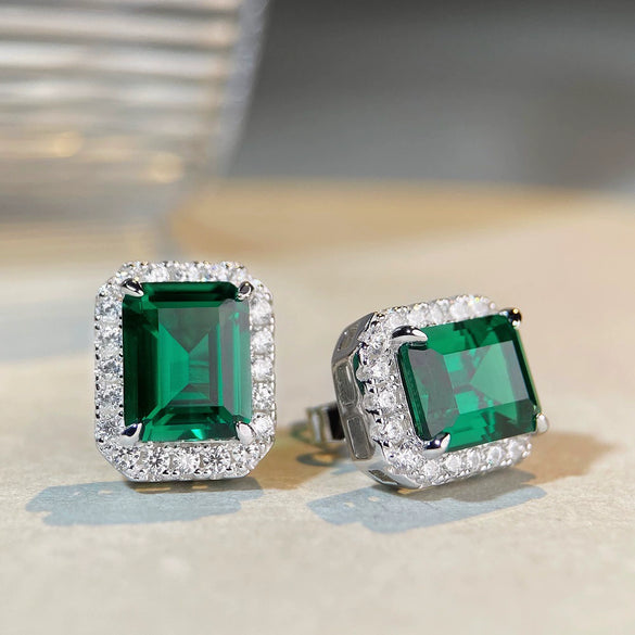 Wholesale Earrings S925 Sterling Silver Geometric Rectangle Electroplating For Women
