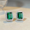 Wholesale Earrings S925 Sterling Silver Geometric Rectangle Electroplating For Women
