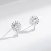 Wholesale Earrings S925 Sterling Silver Geometric Retro Diamond